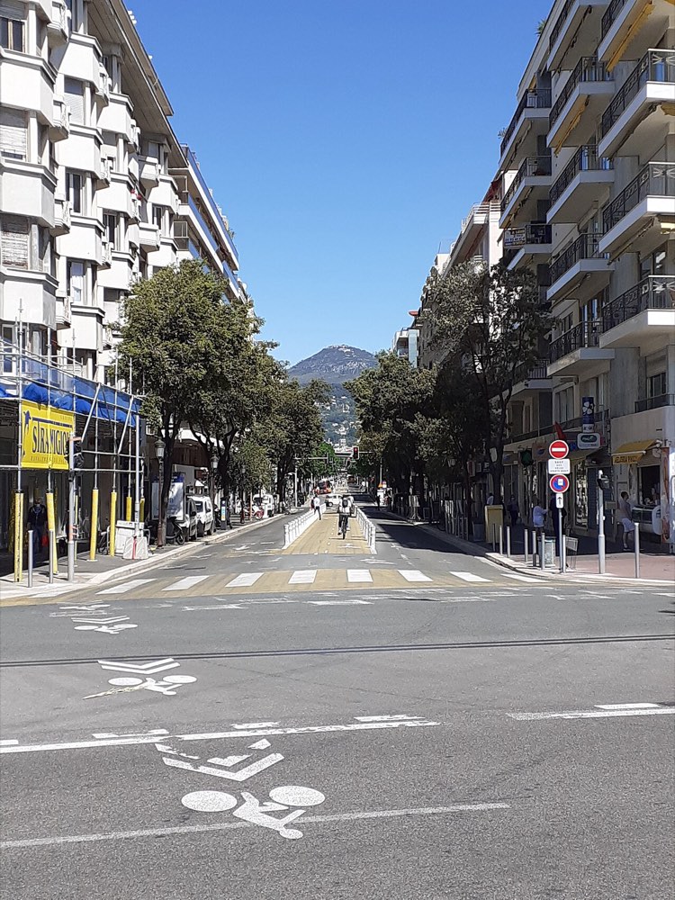 Le boulevard Gambetta à Nice